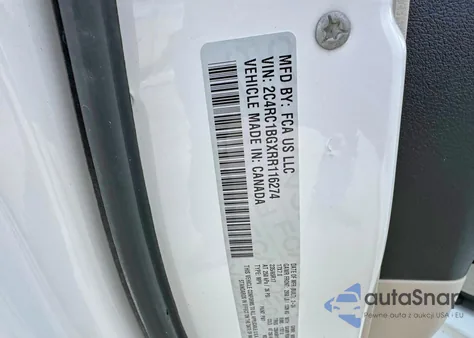 2024 Chrysler Pacifica Touring L из США, поврежденный, VIN 2C4RC1BGXRR116274